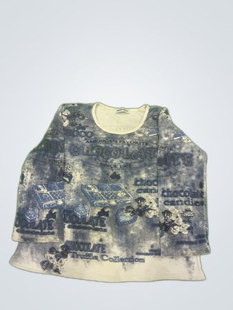Marie Claire Chocolate Graphic Top