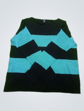 Chaps Striped Long-Sleeve Top