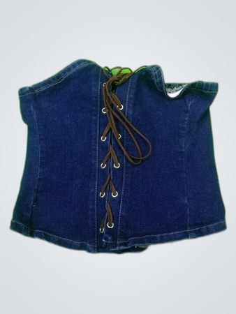 Denim Corset Top