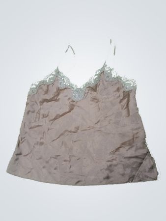Beige Camisole with Lace Trim