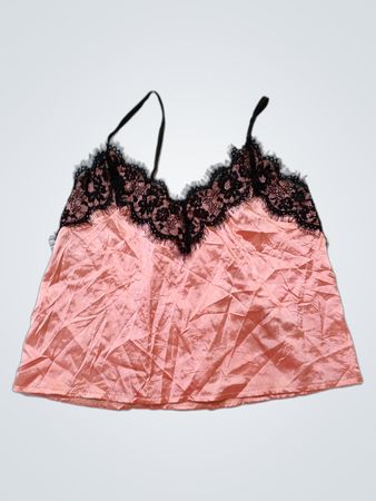 Pink Lace Trim Camisole
