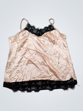 Pink Lace Trim Camisole