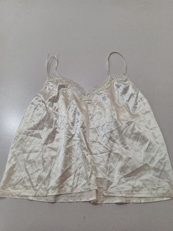 Women's White Silk Camisole