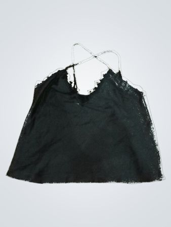 Black Lace Trim Camisole