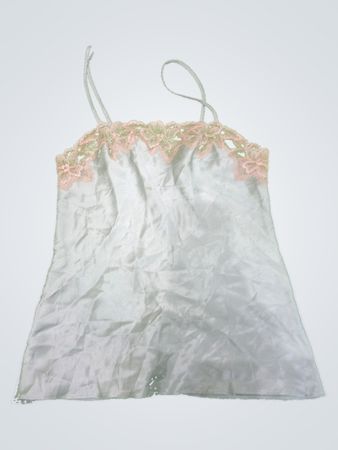 White Camisole with Pink Lace