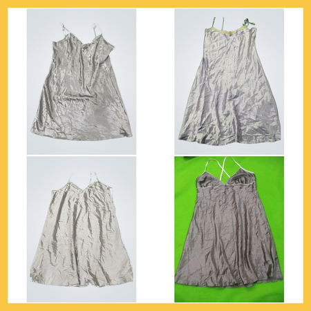Y2k silk sexy grey dress  bundle