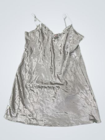 Silver Satin Nightgown