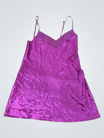 Unbranded Purple Satin Slip Dress