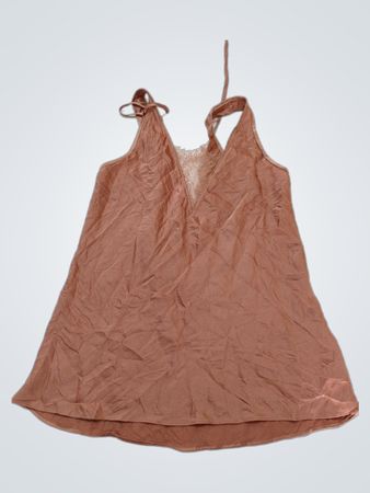 Pink Lace Trimmed Top