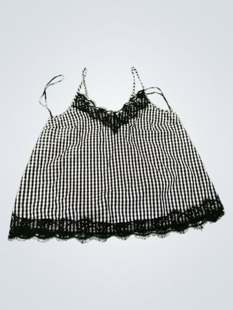 Atmosphere Black and White Striped Top