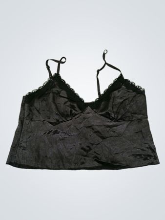 Black Lace Trim Camisole