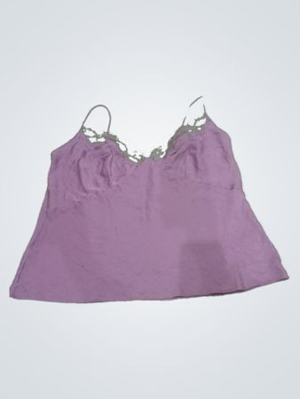 Purple Lace-Trim Camisole
