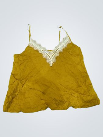 Brown Camisole with White Lace