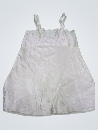 White Lace Trim Sundress