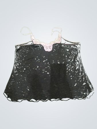 Black Camisole with Lace Trim