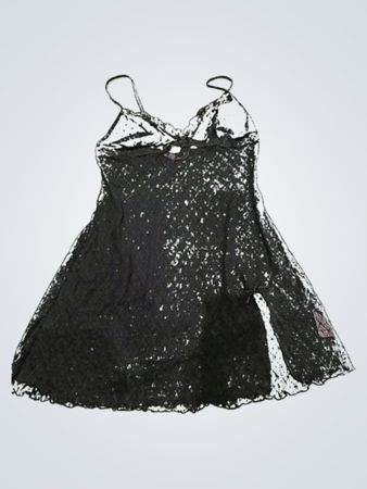 La Senza Black Lace Slip Dress