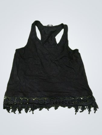 Popp Black Tank Top