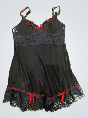 Unbranded Black Lace Babydoll Nightie
