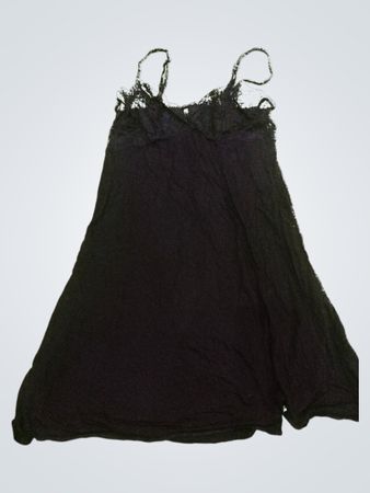 Black Camisole with Lace Trim