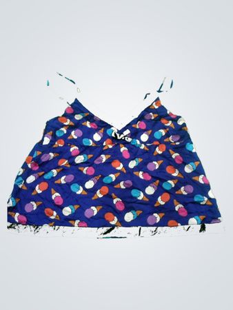 Blue Ice Cream Pattern Camisole