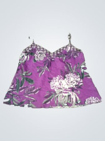 George Floral Purple Top
