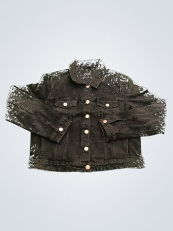 Zara Black Denim Jacket