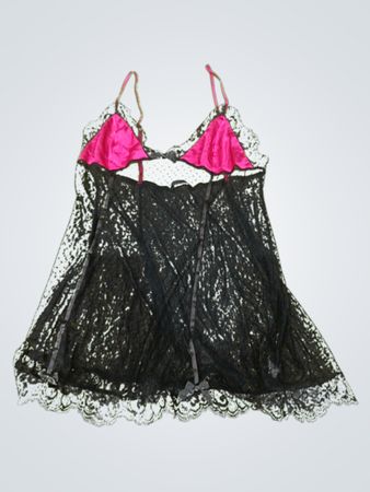 La Senza Black Lace Mesh Cami Top