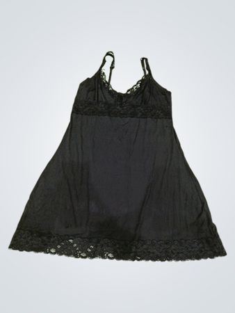 Black Lace-Trimmed Camisole