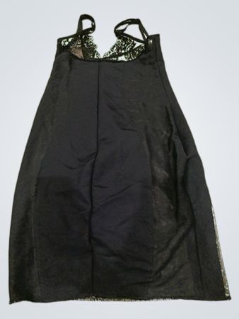 Black Chemise with Lace Details