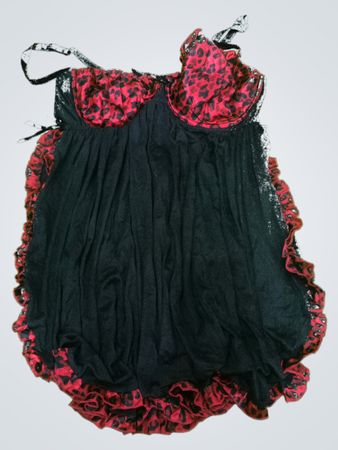 Cacique Black and Red Chemise