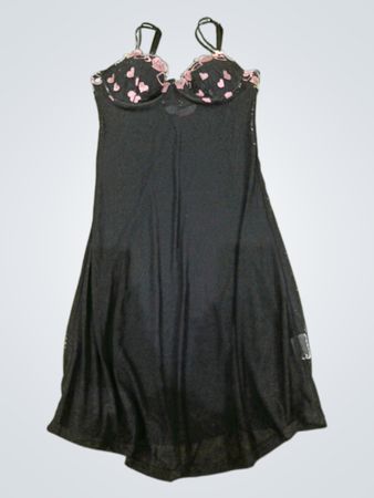 Evie Black Lace Slip Dress