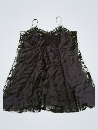 Black Lace Trim Tank Top