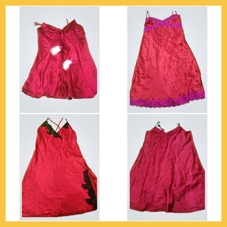 Conjunto de vestido vermelho sexy Y2k