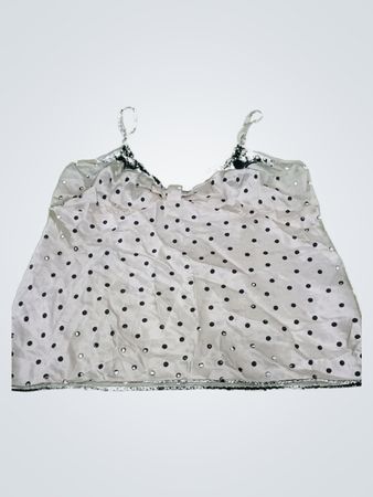Women White Polka Dot Camisole