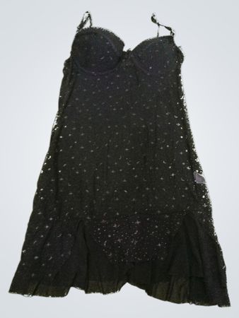 Black Dress with White Spots