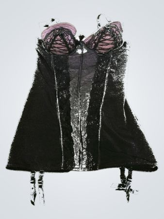 Black Lace Corset Top