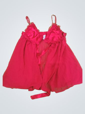 Red Ruffled Babydoll
