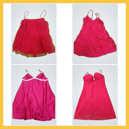 Pacote de vestido vermelho sexy Y2k