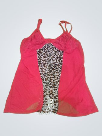 Unbranded Pink Leopard Print Cami Top