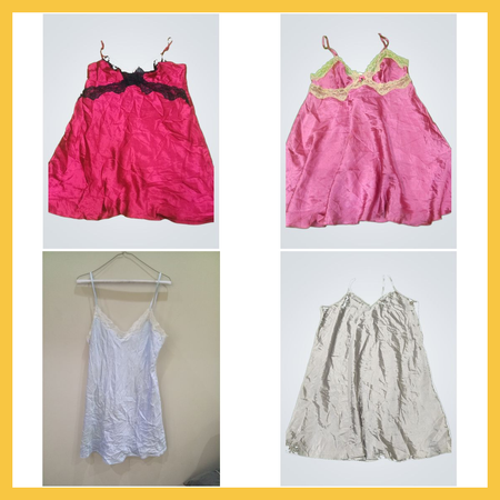 Y2K presence silk dress bundle