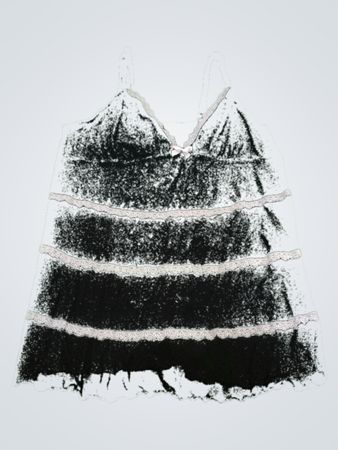 Black Camisole with White Lace
