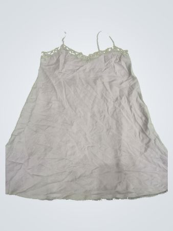 Gray Lace-Trimmed Camisole