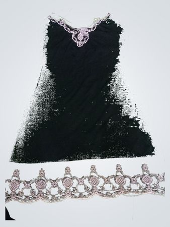 Lipsy Black Lace Trim Slip Dress