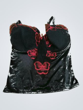 Marlen Black Embroidered Bra
