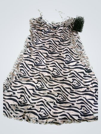 Good Night Zebra Print Slip Dress
