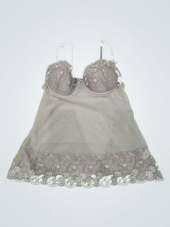 Gray Lace Camisole