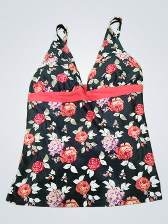 Floral Halter Neck Swimsuit Top