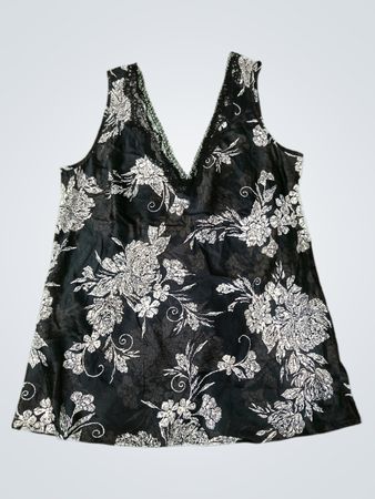 Black Floral Top