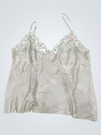 White Lace Trim Camisole