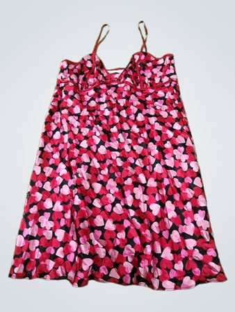 Heart Patterned Sleeveless Dress